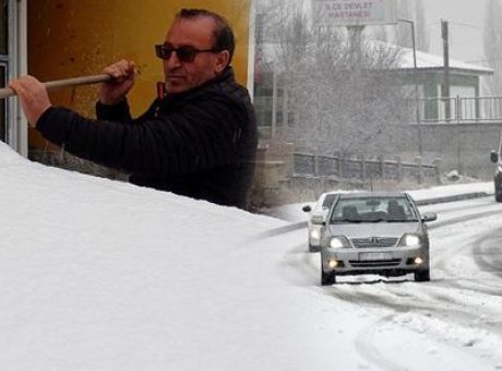 Kars’ta Kar Yağışı Rekor Kırdı: İlçe Merkezinde 10 Santimetreye Ulaştı!