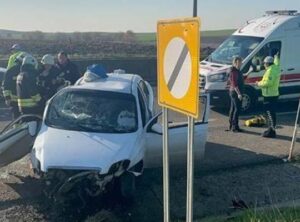 Tekirdağ'da Kontrol&uuml; Kaybeden Ara&ccedil; Şarampole U&ccedil;tu: 5 Yaralı