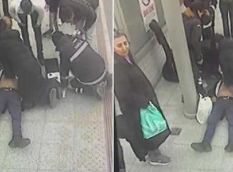 Tren İstasyonunda Hayat Kurtaran Anlar: Kalp Krizi ve Taşınabilir Şok Cihazı