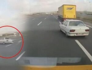 Arnavutk&ouml;y’de Şok Edici Kaza: Direksiyon Hakimiyeti Kayboldu, Ara&ccedil; Bariyere &Ccedil;arptı!