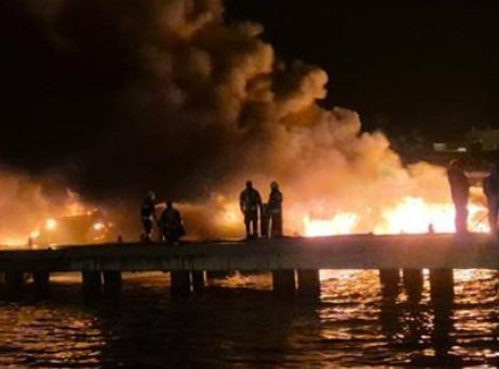 Bodrum’da Şok Edici Patlama: L&uuml;ks Tekneler Yangınla K&uuml;l Oldu!