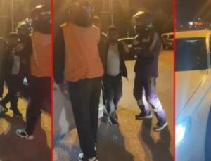 &Uuml;mraniye’de Trafik Kavgası: Motosikletli Kurye Dehşeti Yaşadı!