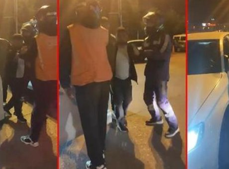 &Uuml;mraniye’de Trafik Kavgası: Motosikletli Kurye Dehşeti Yaşadı!