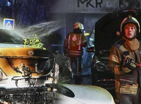 Balmumcu’da Gece Yarısı Dehşeti: 15 L&uuml;ks Ara&ccedil; K&uuml;le D&ouml;nd&uuml;!