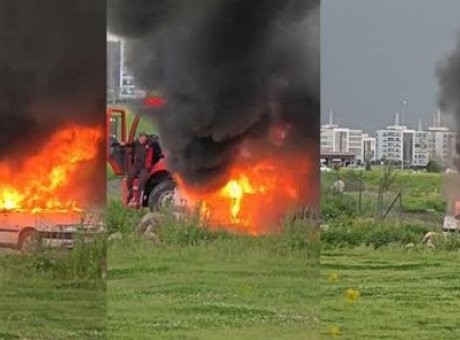 Osmaniye’de Yangın Panik Yarattı: Park Halindeki Ara&ccedil; Alev Alev Yandı