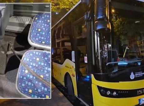 İETT Otob&uuml;s&uuml;nde Korkun&ccedil; Kaza: İnşaat Demiri Yolcunun Ayağını Yaraladı