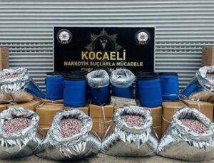 Kocaeli’de Uyuşturucu Operasyonu: 40 Milyon Hap &Uuml;retecek Miktarda Ham Madde Ele Ge&ccedil;irildi!