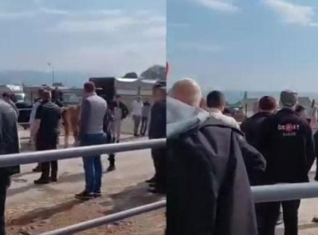 Kurban Pazarındaki Kavga Jandarmayı Harekete Ge&ccedil;irdi: Panik Anları!