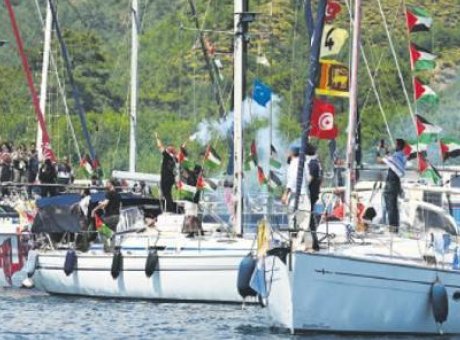 K&uuml;resel Aktivistler Marmaris’ten Yola &Ccedil;ıktı: 54 Tekne, 70 &Uuml;lke!