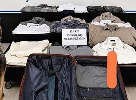 Yabancı Uyruklunun Kıyafetlerinde Şok Elde: 12.5 Kilo Metamfetamin!