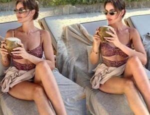 Yaz Mevsimi Başladı! Fahriye Evcen Deniz Keyfini Sosyal Medyada Paylaştı