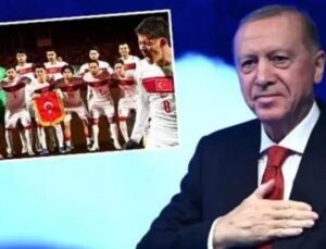 Cumhurbaşkanı Erdoğan’dan A Milli Takıma: “Sizler T&uuml;rkiye’nin Gururusunuz!”