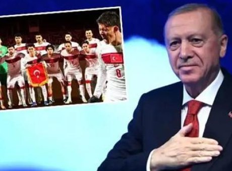 Cumhurbaşkanı Erdoğan’dan A Milli Takıma: “Sizler T&uuml;rkiye’nin Gururusunuz!”