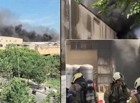 Esenyurt&rsquo;ta Fabrika Yangını: Kimyasal Maddeler Tehlike Sa&ccedil;tı, İki İtfaiye Eri Yaralandı!