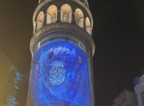 Galata Kulesi’nde Işıklarla Sıfır Atık Farkındalığı Y&uuml;kseliyor!