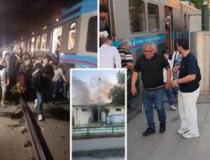 İstanbul Tramvayında Yangın Panik Yarattı: Yolcular Raylarda Bekledi