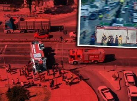 Yangın İhbarına Giderken Kaza: İtfaiye Aracı Devrildi, 4 Yaralı