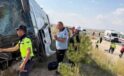 Aksaray&rsquo;da Feci Kaza: Yolcu Otob&uuml;s&uuml; Yoldan &Ccedil;ıkınca 44 Kişi Yaralandı