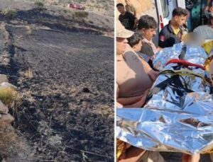 Alevlerin G&ouml;zler &Ouml;n&uuml;nde Can Pazarı: Cizre’de &Ccedil;oban Yangında Hayatta Kalma M&uuml;cadelesi Verdi