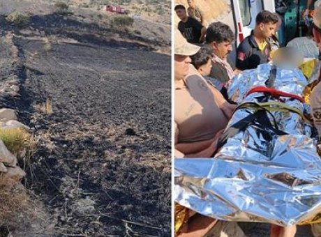 Alevlerin G&ouml;zler &Ouml;n&uuml;nde Can Pazarı: Cizre’de &Ccedil;oban Yangında Hayatta Kalma M&uuml;cadelesi Verdi