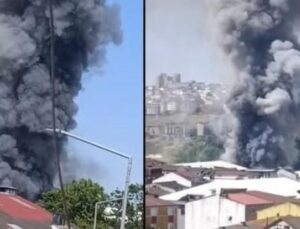 Arnavutk&ouml;y’deki Fabrika Yangını: Ekipler Alevlerle M&uuml;cadele İ&ccedil;in Seferber Oldu!