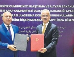 T&uuml;rkiye ve Mısır’dan Ulaştırma Alanında Tarihi İş Birliği