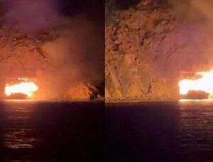 Antalya’da Alevlere Teslim Olan Tur Teknesinin Gizemi!