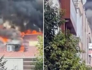 Bayrampaşa’da Korkutan Yangın: &Ccedil;atı Katı Alev Alev Yandı!