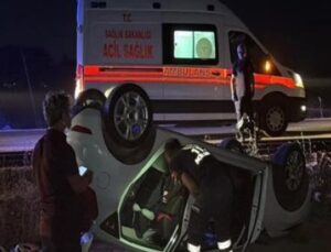 Eskişehir&rsquo;de Dehşet Anları: Takla Atan Ara&ccedil;ta Aile Feci Şekilde Yaralandı