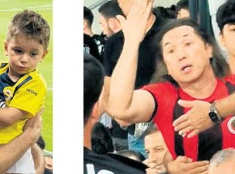 Futbol Ma&ccedil;ında Şok Olay: Minik Taraftarı Zorbaya Karşı Korudular!