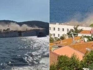 Heybeliada’da Tadilat Sırasında &Ccedil;atıda Yangın: İtfaiye Ekibi Hızla Olay Yerinde!