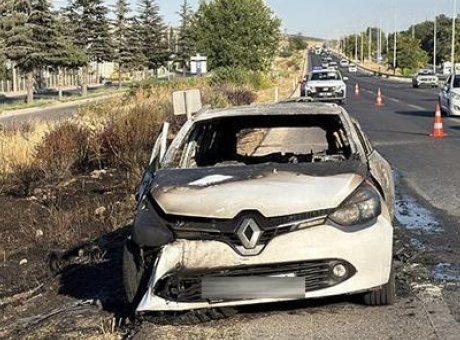 Korkun&ccedil; Kaza: Eskişehir’de Yanan Ara&ccedil;ta Aileye Korku Dolu Anlar!