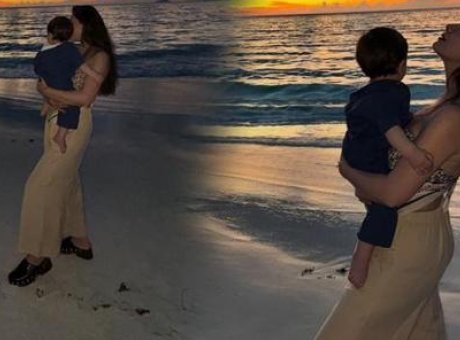 Neslihan Atag&uuml;l’den Oğlu Aziz’in B&uuml;y&uuml;leyici Anı: “Canım Oğlum!”