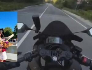 Şile’de Motosiklet Kazası: Gen&ccedil; Kadının Hayatı Kask Kamerasında Kaydedildi