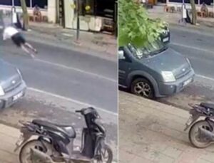 Yolda Feci Kaza: Yaşlı Adamın Hayatı Metrelerce Savrulmakla Tehlikeye Girdi